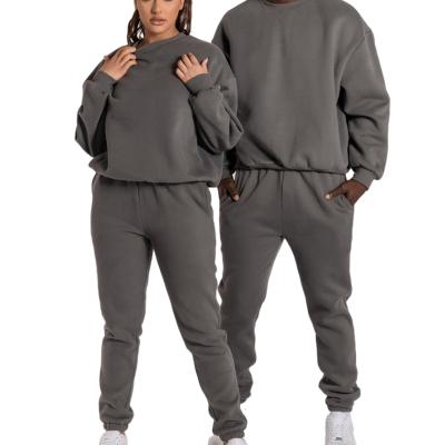 China Two Pieces Sweatsuit Logo Men Jogger Tracksuit Anti-Wrinkle Fleece Hoodies Custom Made Sportswear Men Sweatsuit for sale