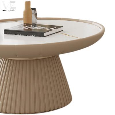 China (Other) Stainless Steel Stone PU Coffee Tables Adjustable Chipboard Modern Coffee Table For Cafe for sale