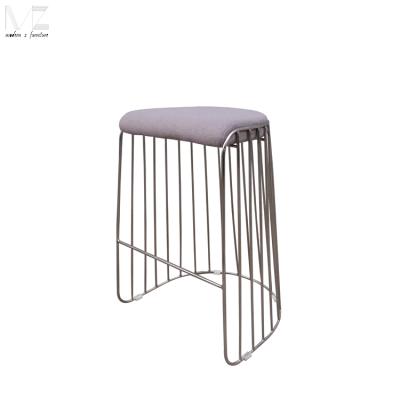 China Modern Bar Furniture Stainless Steel Wire Rose Gold In Chrome Finish Shop Rose Gold Bar Stool Chair For Bar Stools for sale