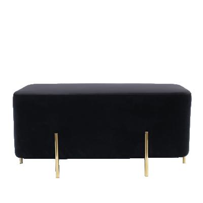 China Convertible Modern Living Room Furniture Comfortable Velvet Fabric Sitting Foot Poufs Ottoman Stool for sale