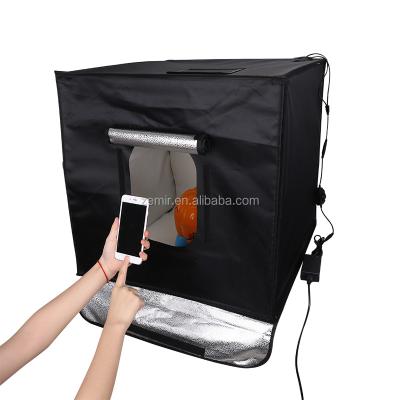 China Portable Photo Light Oxford Cloth 60x60cm Folding Lightbox Shooting LED Photography Tent Soft Box Photo Studio for sale