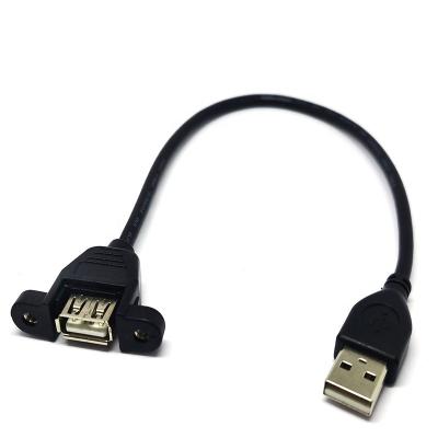 China COMPUTER USB 2.0 Male To Female Extension Cable With Screw 30cm/50cm/1m/1.5m for sale