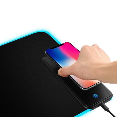 China 7 Color Breathing Backlit 10W Wireless Charger Large Extend RGB Mouse Pad 800x300mm 31.5