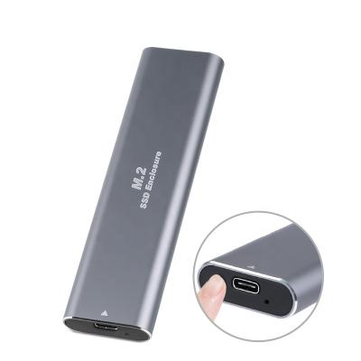 China M.2 NVME NGFF Aluminum SSD Enclosure USB 3.1 Gen 2 Type-C (10 Gbps) To (M-Key) & (B-Key) & (B+M Key) Enclosure external solid state drive for sale