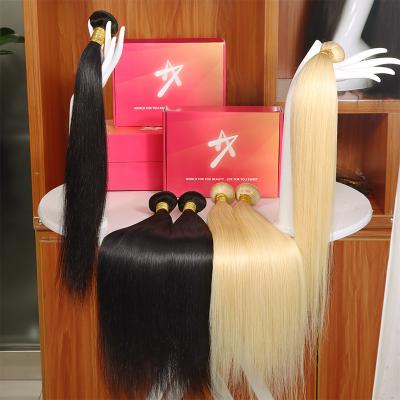 China Hayo Lowest Price Silky Straight Hair Extension Double Wave Hair Extension Raw Weft Hair Weft Hair for sale