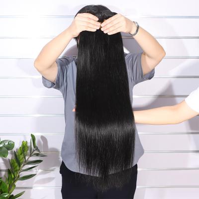 China Silky Straight Wave Straight Hair Bundles 100% Wholesale Hair Weave Vendor Hair Extension Very Long for sale