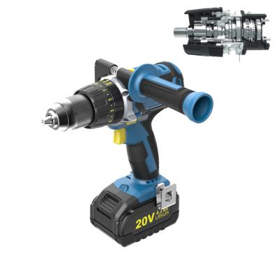 China cordless brushless power tools impact drill 18v 13mm metal chuck for sale