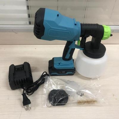 China Paint Handheld Electric Cordless Spray Gun 18V Paint Spray Guns for sale