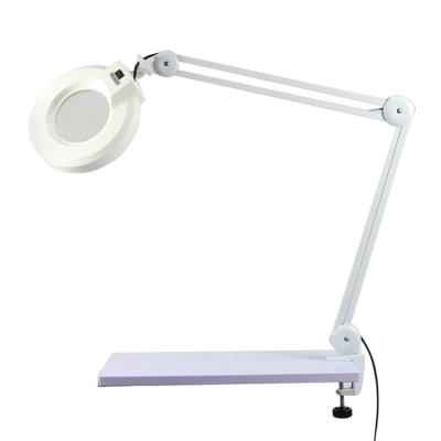 China Adjustable Esthetician Spa Magnifying Lamp , Beauty Trolley With Magnifying Lamp for sale