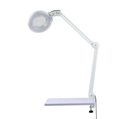 China Detachable Adjustable High End Adjustable Ring Desk 3x 5x Round Quality Magnifying Beauty Lamp Led With Clamp for sale