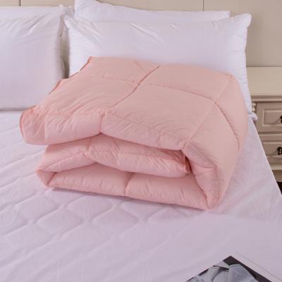 China Home Premium Cotton Fabric Size Microfiber Comforter Pink Quilted Comforter Insert Customized Insert for sale