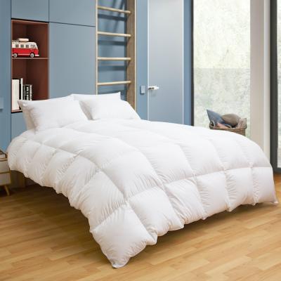 China Luxury Light Luxury 100% Natural Cotton Hotel Imitation Goose Down Duvet And Comforter Hotel Quality Hypoallergenic King Cali King Pure White for sale