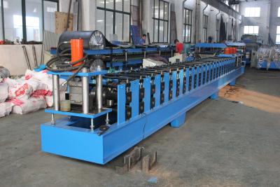 China 8.5 Tons High Speed Metal Door Frame Roll Forming Equipment with Lock Hole Station for sale