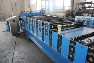 China Blue Roof Panel Double Layer Roll Forming Equipment High Frequency for sale