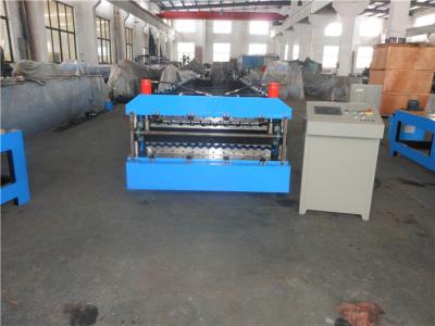 China Glazed Steel Plate Wall Cladding Roof Panel Roll Forming Line with PLC Controller for sale