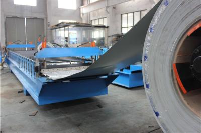 China Aluminium PBR / PBU Roof Panel Roll Forming Machine with Manual Uncoiler for sale