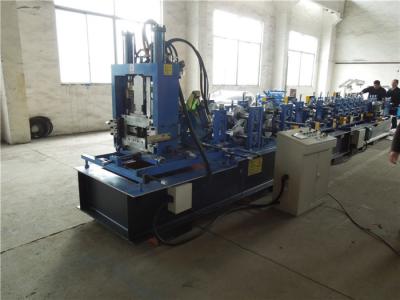 China Blue 26kw 1.5 mm - 3.0 mm CZ Purlin Roll Forming Machine for C Z Profile Metal Sheet for sale