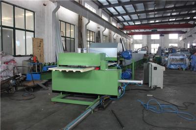 China Galvanized Sheet Color Steel PU Sandwich Panel Machine for Mobile House for sale