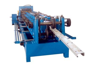 China Color Steel Sheet CZ Purlin Roll Forming Machine Chain Transmission Driven for sale