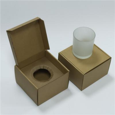 China Custom Eco Friendly Recycled Brown Paper Packaging Materials Courier Corrugated Box For Candle With Logo for sale