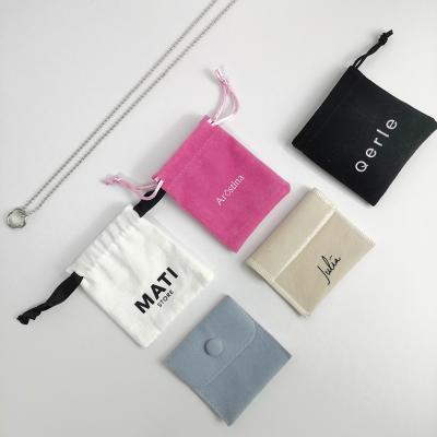 China Custom Small Cute Drawstring Suede Jewelery Pouch Maker Custom Small Cute Drawstring Suede Jewelry Packaging Pouch for sale