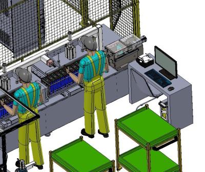 Cina 18650 Battery Pack Production Line Con 3,2 V 30Ah Prismatica Lifepo4 Cellule Cilindriche in vendita