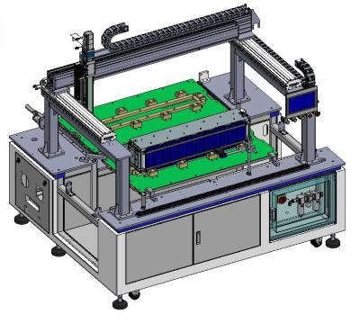 China Electric Vehicle Lithium Battery Production Line ODM Battery Pole Laser Cleaning Machine for sale