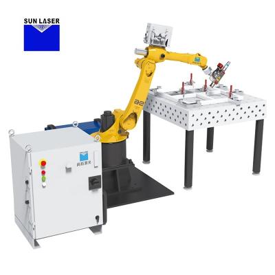 China Máquina de solda a laser robótica totalmente automatizada 1-5khz Equipamento de solda automática de seis eixos de seis eixos à venda