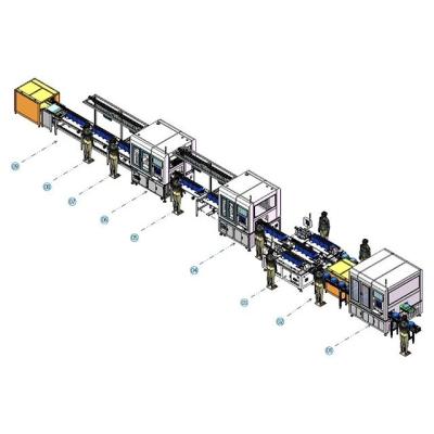 China Energy Storage Column Battery Pack Assembly Line Home Automatic Production Line for sale