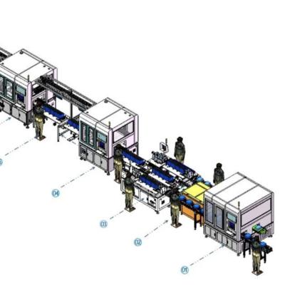 Chine Ligne d'assemblage de batteries de véhicules électriques à batteries lithium-ion à vendre