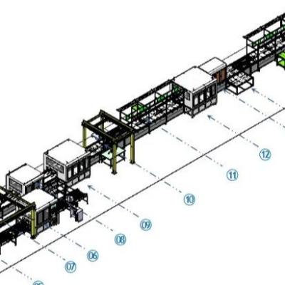 China New energy lithium battery pack assembly line can be customized water cooling system battery manufacturing equipment for sale