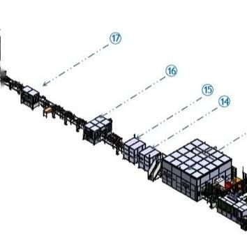 Cina Linea di produzione di batterie al litio personalizzate Linea di assemblaggio di batterie al litio 280AH per 18650 ioni di litio in vendita