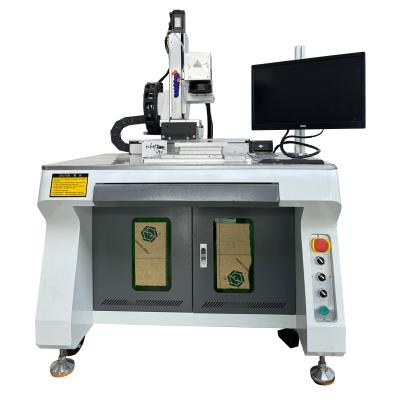 China Three Axis Pulse Laser Marking Machine Micro Welding Machine For Aluminum Chrome Niobium Gold Silver for sale