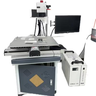 China Porcelain Glass Metal Battery Surface Laser Disassembly Machine Three Axis Uv Laser Marking Machine for sale