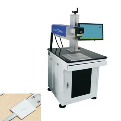 China Customizable Marking Area UV Engraving Machine Laser Type 30W With Rotary Galvo for sale