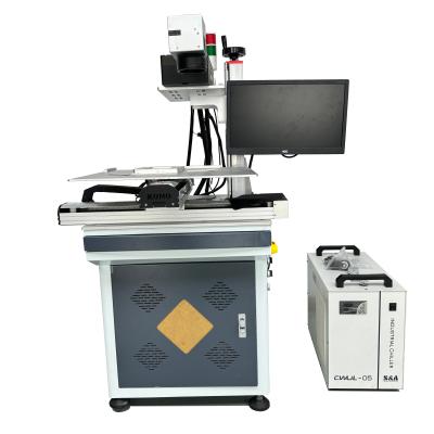 China UV Laser Marking Machine Three Axis For Porcelain Glass Metal Surface Drilling Cutting for sale