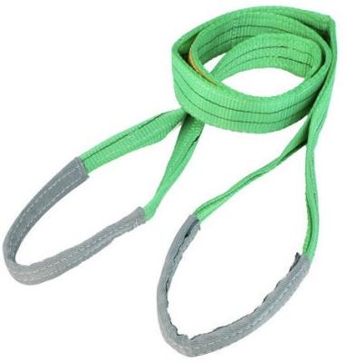 China 2000kg Polyester Flat Webbing Slings 2 Ton 1/2/3/4/5/6/8/10m Flat Lifting Sling Polyester Webbing Sling for sale