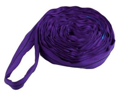 China 100% High Tenacity Polyester Yarn Round Endless Lifting Slings 1000kg Polyester Lifting Slings for sale