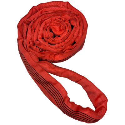 China 5 Ton 1m 2m 3m 4m 5m 6m 8m 5000 Kg 5 Ton Endless Soft Sling 10m Endless Sling Polyester Round Sling for sale