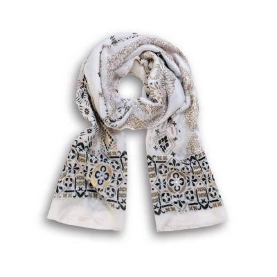 China Women's National Style Shawl Gold Cashew Pattern Shawl Winter Scarf Unique Warm Warm Cotton Fashionable Scarf for sale