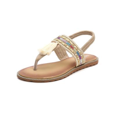 China Bohemian sandals 2020 summer breathable warm new laster design, national style wear flat and personality for ladies for sale