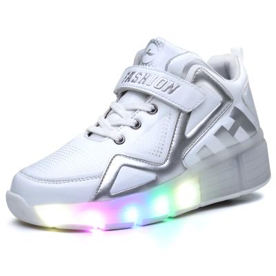 China EVA Led Light Up Roller Shoes 2 Wheels Skate Child Shoes LED Shoes for sale