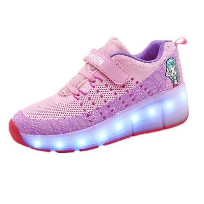 China EVA New Design Led Light Up Roller Shoes 2 Wheel Skate Kid Shoes LED Shoes Ready To Ship for sale