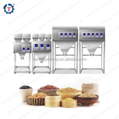 China Multi Head Food Bottle Weighing Granular Coffee Bean Nuts Granule Filling Machine for sale