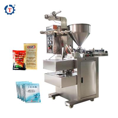 China Convenient Operation Automatic Honey Ketchup Shampoo Jelly Tomato Paste Food Sachet Pouch Packing Machine for sale