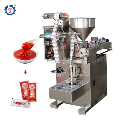 China Convenient Operation Automatic Tomato Shrimp Paste Food Sachet Pouch Packing Machine for sale