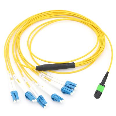 China MPO / MTP to LC RB-XXXXX SM 12 core 3m mpo fiber optic patch cords for sale