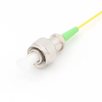 China PVC/LSZH FC PC/UPC/APC Singlemode Simplex Fiber Optic Pigtail 0.9mm for sale