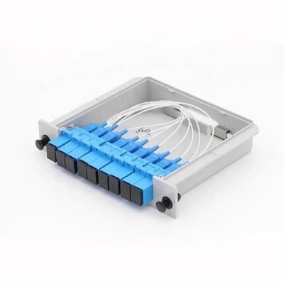 China SC/UPC PLC splitter 1x8 lgx box 1x8 LGX box module splitter type connector up to 1 x 64 for sale