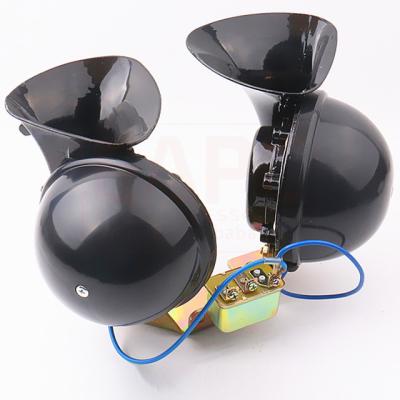 China Super Loud Iron TZ-124 12V 24V Car Snail Horn Thunder DL34 Tone Truck Vehicle Horn Maker for sale